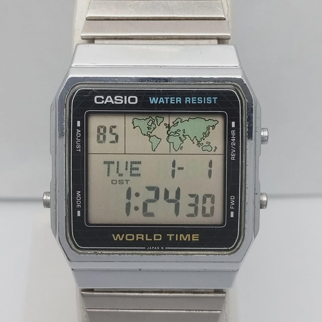 時計 CASIO WORLD TIME A300U 中古動品◇A300U◇カシオ デジタル ワールドタイム WORLD TIME - メルカリ