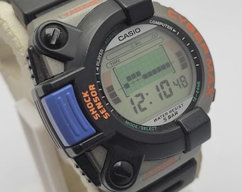Casio Cyber Max JG-320 Vintage Watch Very RARE Collectible Very