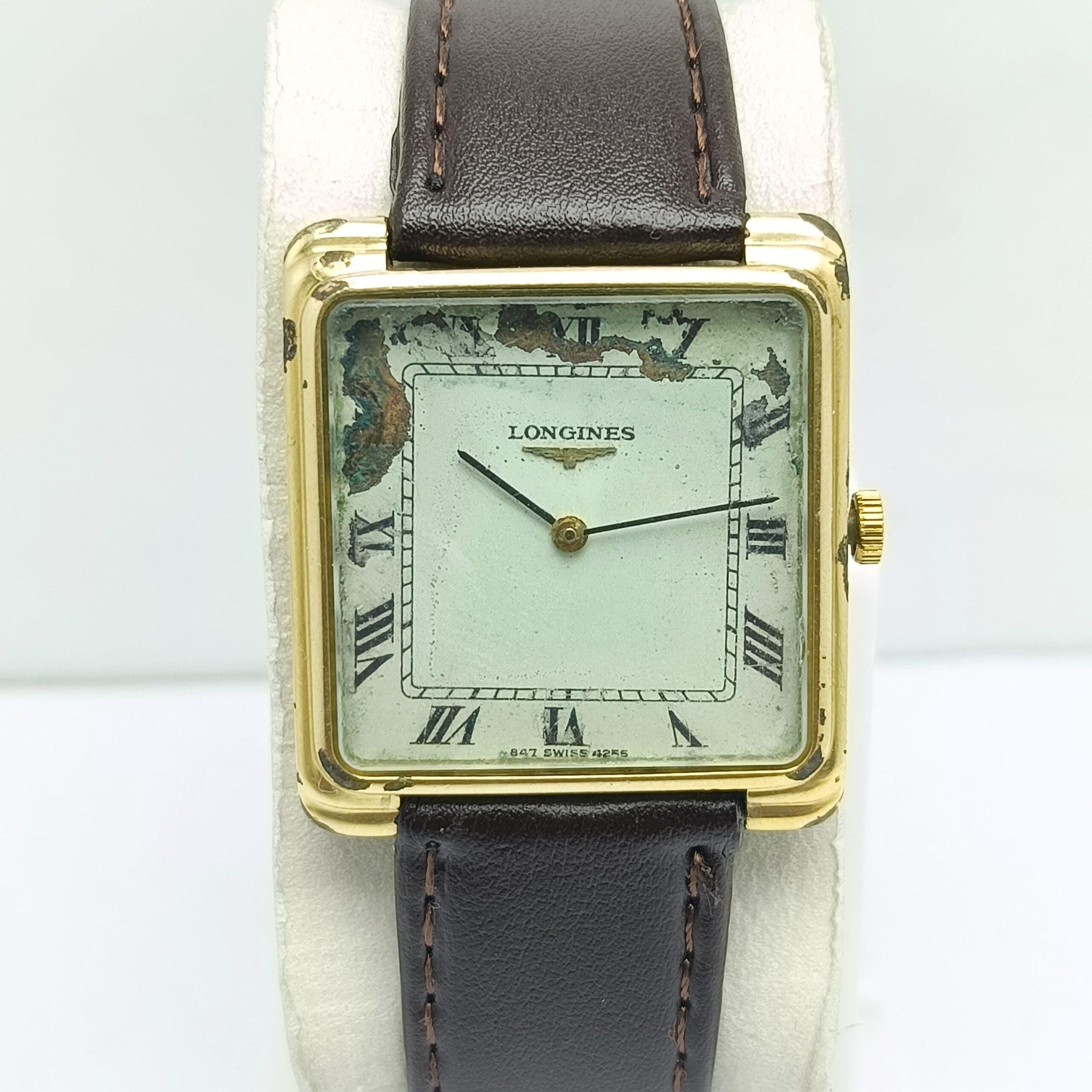 Longines 4255 1 Manual Winding L847.4 Roman Indexes Tank Vintage