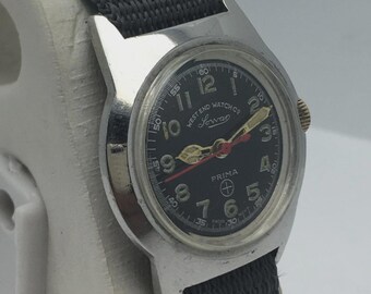 Vintage 1990s Mateo Quartz Watch – Silver-tone Case, Roman 