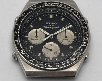 Seiko 7T32 6d70 Chronograph Alarm Gold Tone Vintage Mens Watch - Etsy