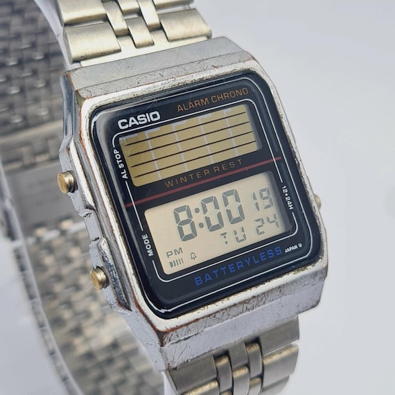 Casio AL-180 Alarm Chrono Digital 668 Vintage Men's Watch - Etsy