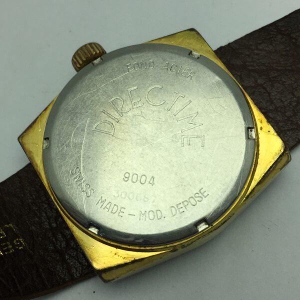 Montre Lip Directime Baschmakoff Années 70 - Mécanique Manuelle, Plaqué Or, Vintage
