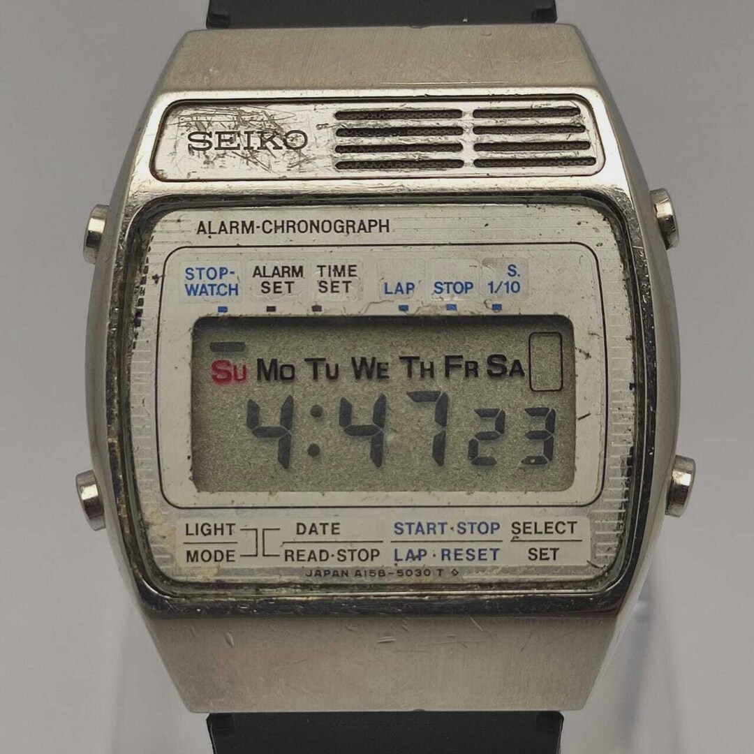 Seiko A159-4000-G Alarm Chronograph Quartz Vintage Men's Watch - Etsy