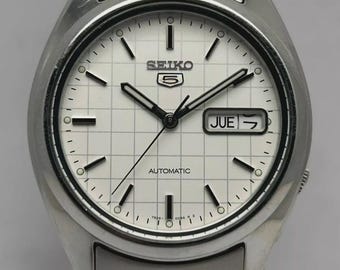 Seiko 5 Automatic 7S26-0480 Day Date Herrenuhr Vintage Herrenuhr