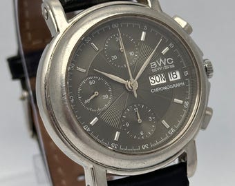 Reloj vintage BWC Cronógrafo Automático con Día/Fecha para Hombre