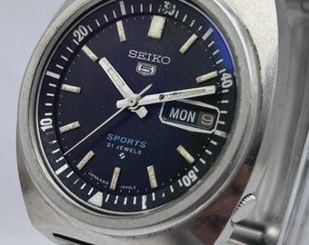 Seiko 5 Sports 6319-6000 Day/Date Vintage Men's Watch