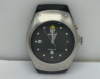 Seiko Kinetic 5M42-0E40 Vintage Men’s Watch For Parts