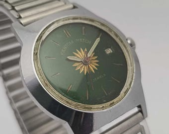 FANTOM Manual Winding Green dial Vintage Men’s Watch