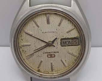 Citizen Electronic Quartz 7803-790103 Cosmotron Vintage Men’s Watch For Parts
