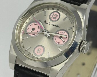 Near MINT* Paul Smith 0510-S077541 Blue Dial Tone Chronograph Qz