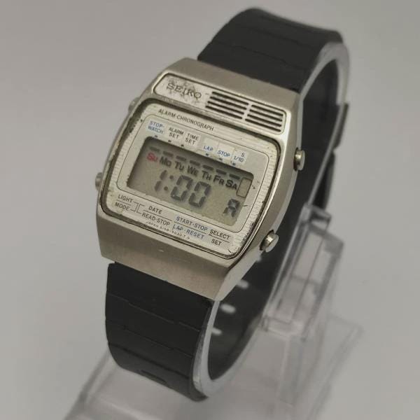 Seiko A159-4000-G Alarm Chronograph Quartz Vintage Men's Watch - Etsy