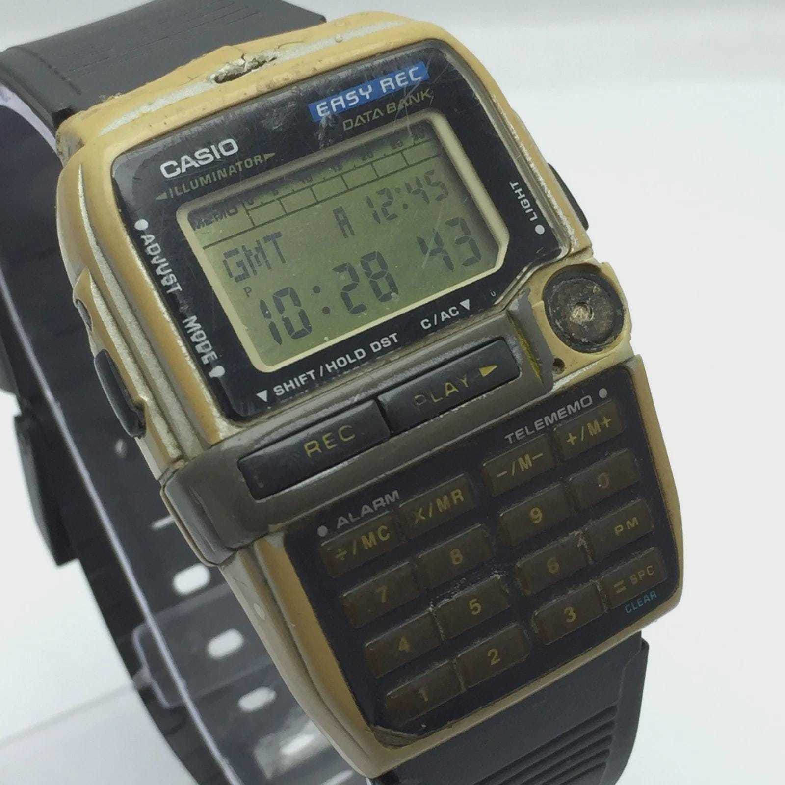 時計 SDYCASIO DBC-V500 Easy Rec DATA BANK Casio DBC-V500 Easy Rec Data Bank Calculator 1591 Voice Recorder