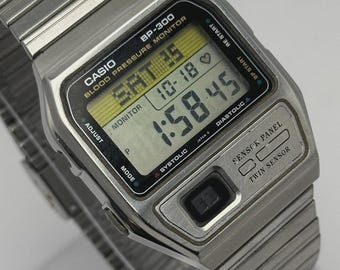 Casio BP-120 Blood Pressure Monitor Digital Vintage Men's Watch - Etsy