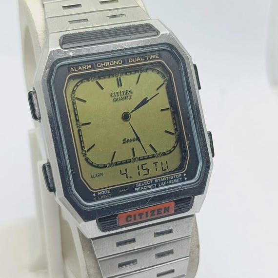 Citizen ST-1037 Chrono 9560-083288 Ana Digi Vintage Men's Watch - Etsy