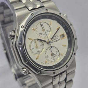 Seiko Chronograph 7T32 Alarm Quartz Vintage Men’s Watch