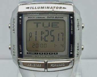 Casio Illuminator Data Bank DBC-611 Quartz 3228 Digital Vintage