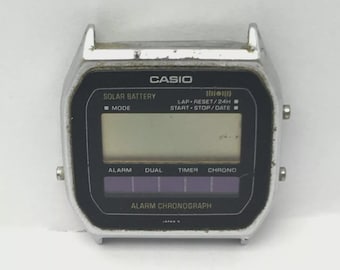 カシオ AL-190W ソーラーパワー / 3274モジュール) LCDデジタル腕時計