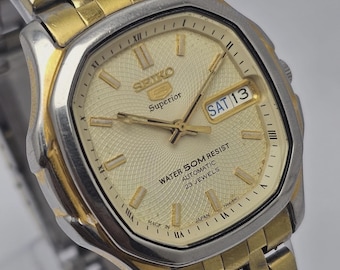 Seiko 5 Superior 7S36-5000 Automatic Vintage Men's Watch Japan Made