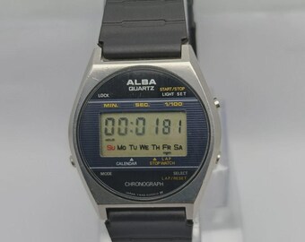 Seiko ALBA Y448-6000 Quartz Digital Vintage Men