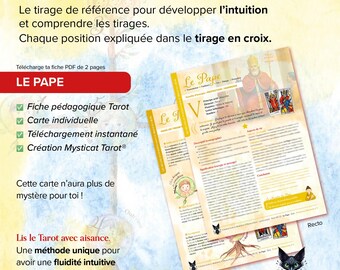 The Pope - Printable PDF Tarot Card | Major Arcana, Meaning, Celtic Cross Spread, Learn Tarot, Wisdom, Guidance - Tarot eBook