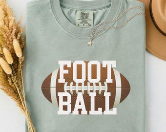 Comfort Colors Football Graphic Tee – Retro Game Day Apparel