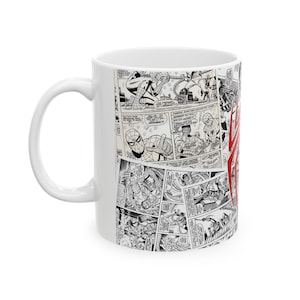 Spider-Man Comics Mug | Ceramic Comic Book Superhero Coffee Cup | 11oz image 3