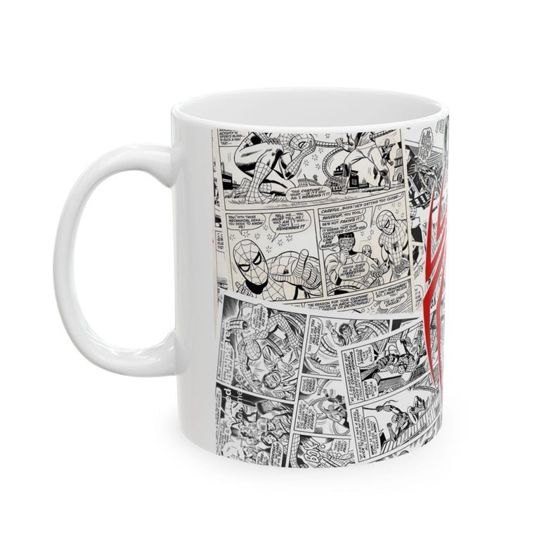Spider-Man Comics Mug | Ceramic Comic Book Superhero Coffee Cup | 11oz image 3