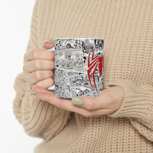 Spider-Man Comics Mug | Ceramic Comic Book Superhero Coffee Cup | 11oz image 4