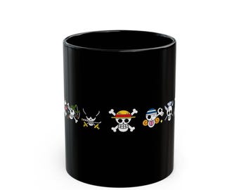 One Piece Fan Art Mug | Black 11oz 15oz