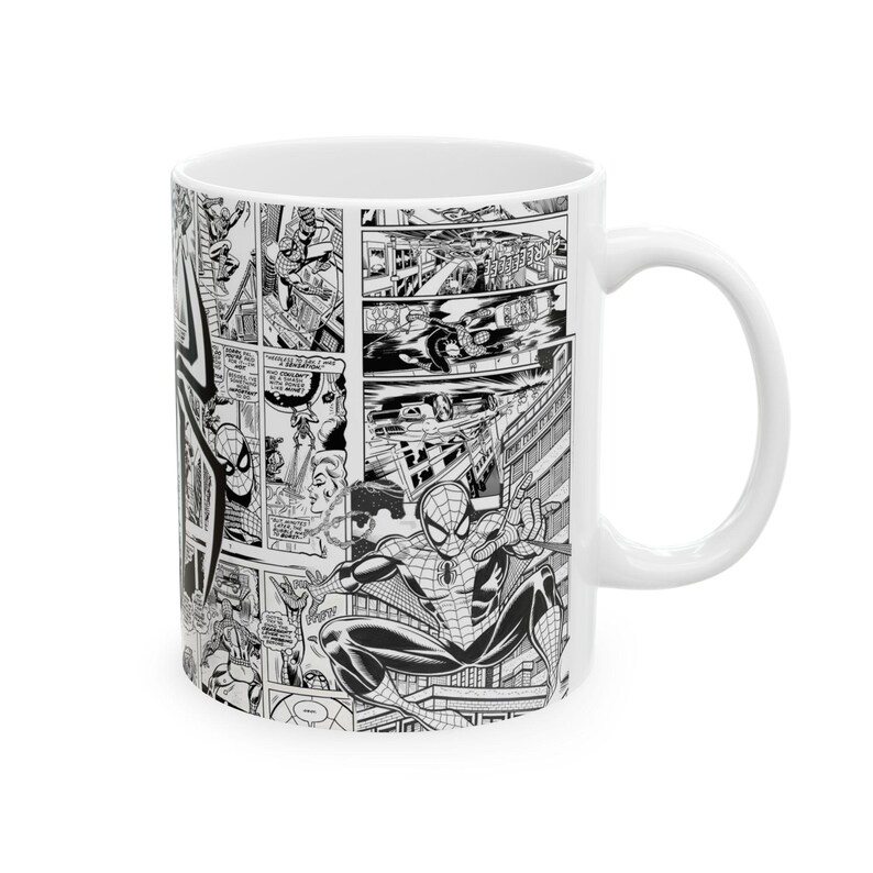 Spider-Man Comics Mug | Ceramic Comic Book Superhero Coffee Cup | 11oz image 9