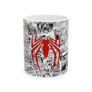 Spider-Man Comics Mug | Ceramic Comic Book Superhero Coffee Cup | 11oz image 2