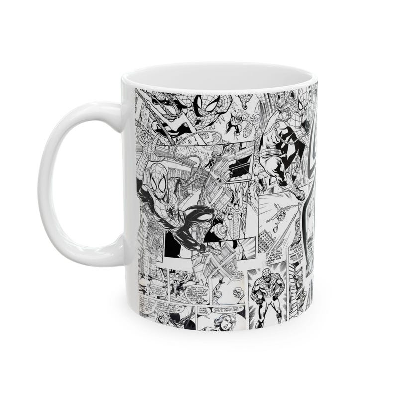 Spider-Man Comics Mug | Ceramic Comic Book Superhero Coffee Cup | 11oz image 8
