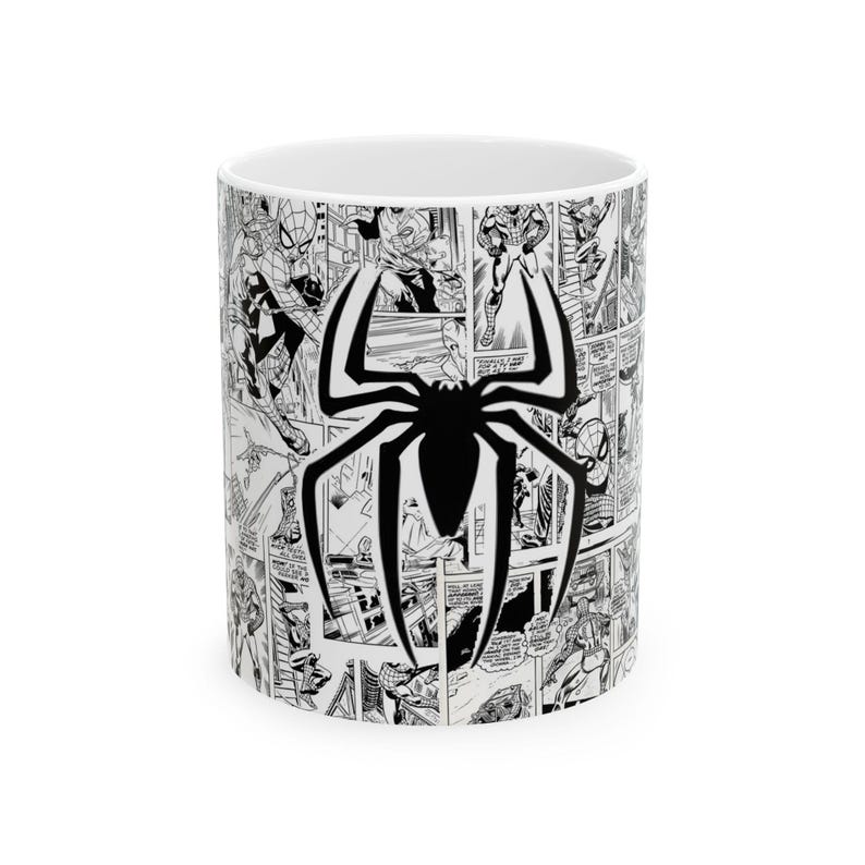 Spider-Man Comics Mug | Ceramic Comic Book Superhero Coffee Cup | 11oz image 7