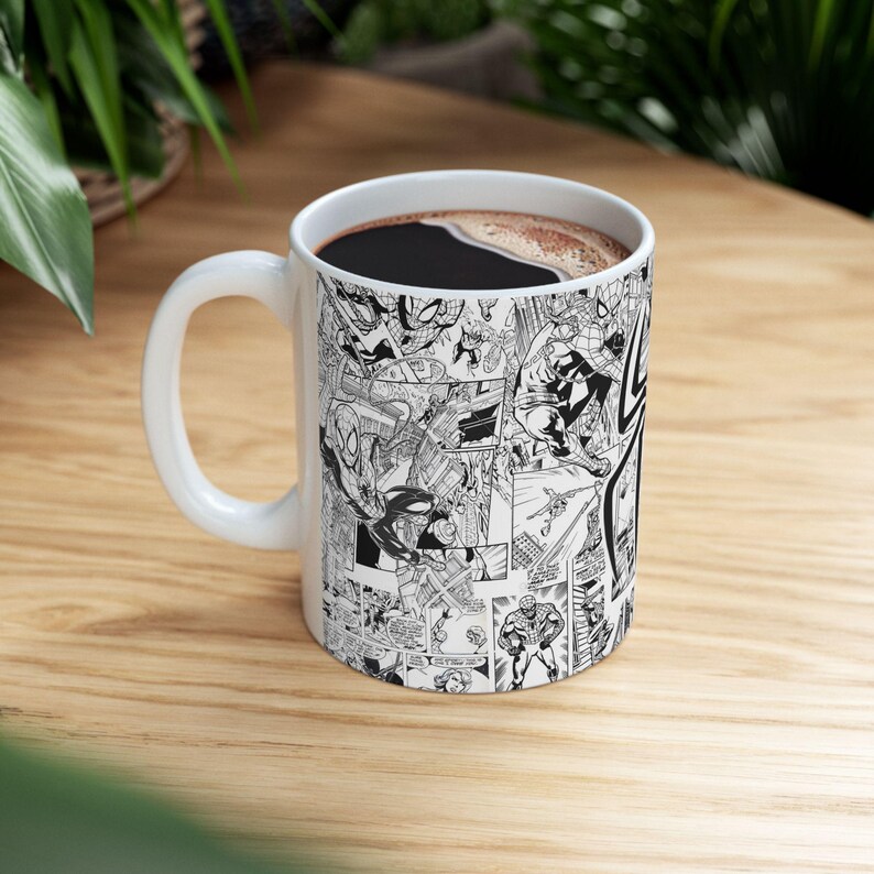 Spider-Man Comics Mug | Ceramic Comic Book Superhero Coffee Cup | 11oz image 12