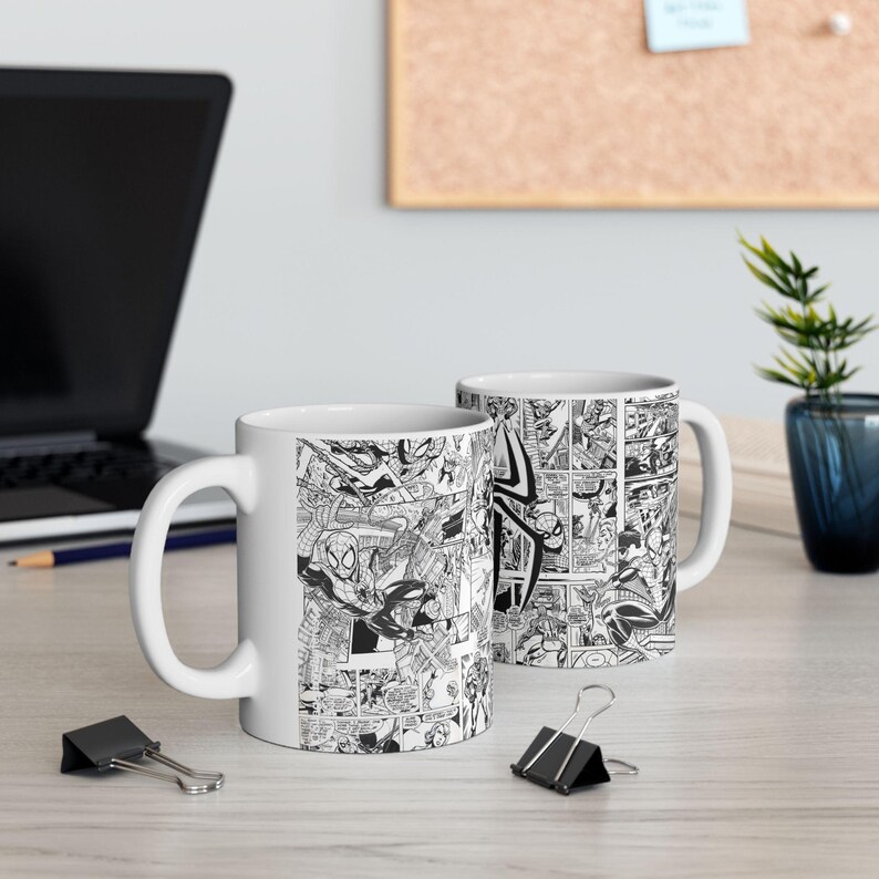 Spider-Man Comics Mug | Ceramic Comic Book Superhero Coffee Cup | 11oz image 10