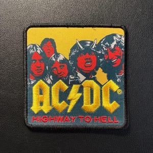 Embroidered digital print patch Ac/Dc - Highwall to Hell