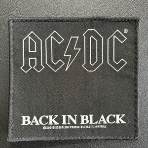 AC/DC-patch - Tillbaka i svart