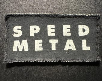 Vintage Screen printed patch Speed Metal