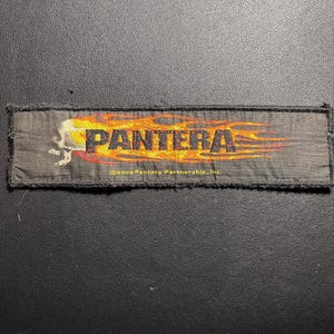 Vintage woven patch Pantera (strip)