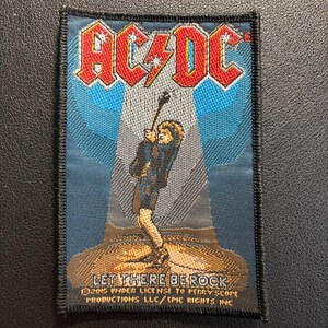 Woven patch AC/DC - Let there be rock