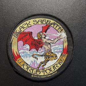 Parche tejido de Black Sabbath - Gira mundial de 1978