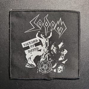 Vintage Woven Patch Sodom - Victims of Death