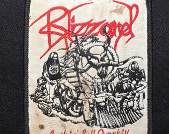 Vintage woven patch Blizzard - Rock 'n Roll Overkill