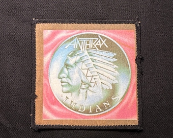 Digital print patch Anthrax - Indians