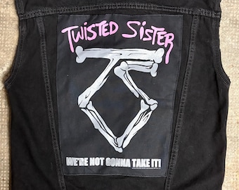 Twisted Sister - Vintage Upcycled Levi’s Denim Jacket – (Handcrafted Unique Battlevest)