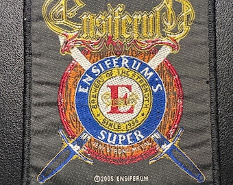 Vintage woven patch Ensiferum - Super Crest