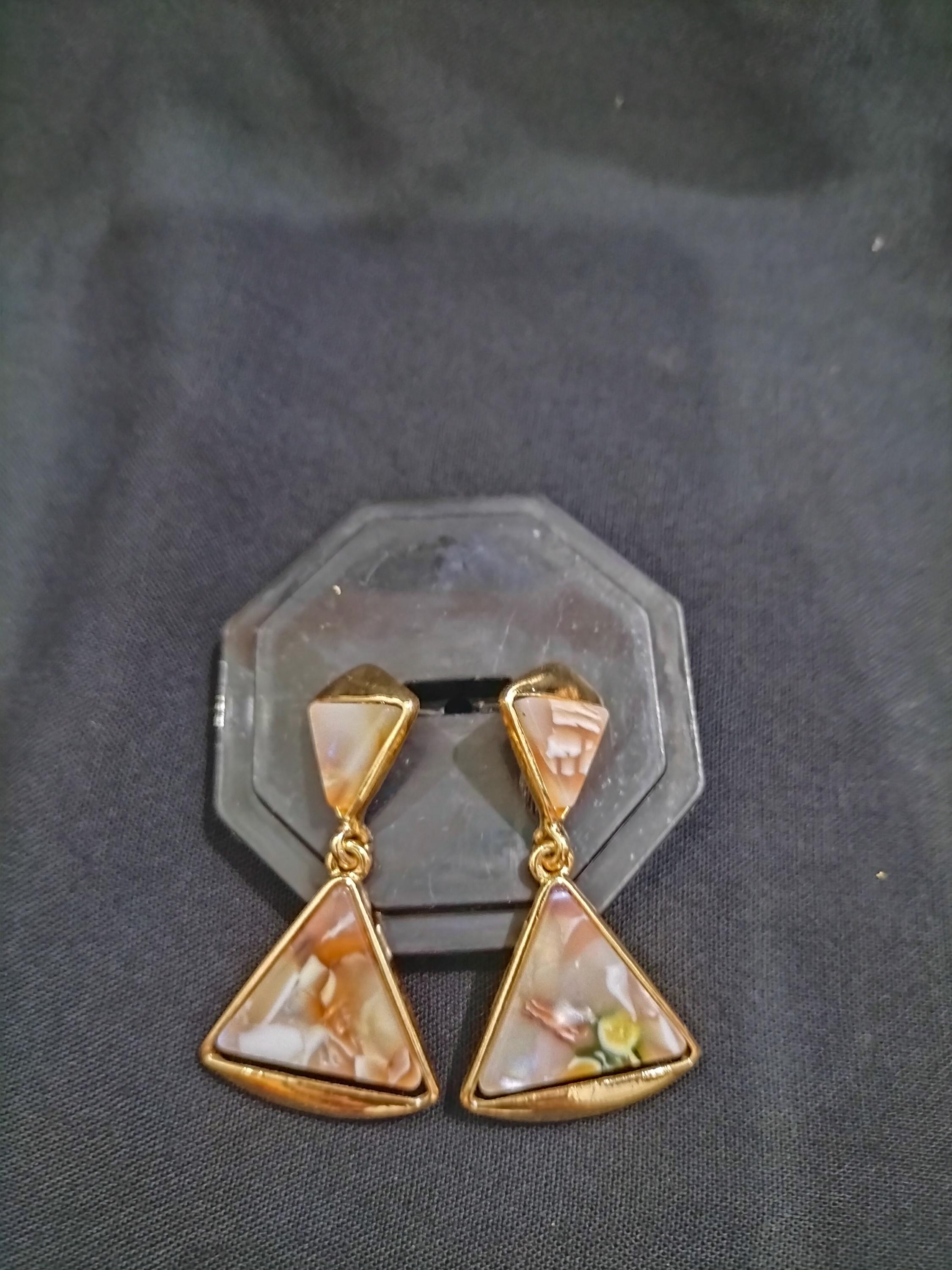 1 par de pendientes de color dorado para mujer y niña, pendientes de moda para boda, pendientes de moda para mujer.