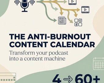 The Anti-Burnout Content Calendar: Transform 4 Episodes Into 60+ Posts in 90 Days