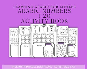 Arabic Numbers 1-20 Activity Book For Littles Learning The Basics